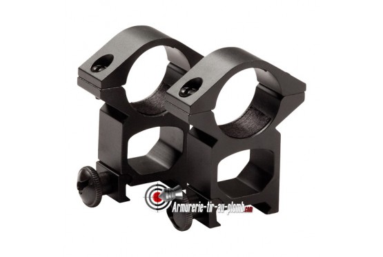 Colliers de montage haut pour lunette de un pouce - 22 mm