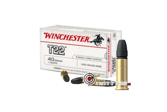 Cartouches Winchester .22 LR - T22