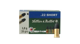 Cartouches Sellier & Bellot .22 LR Short