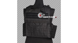 Gilet Carrier laser cut noir