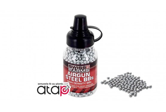 Bille d'acier 4,5 mm Swiss Arme pour arme à air comprimé