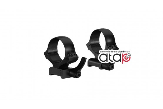 Jeu de 2 colliers pour fusil CZ 527 en diamètre de 25.4 mm