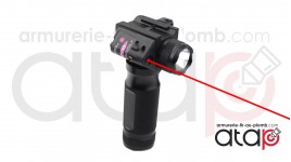 Poignée tactique lampe laser Full métal