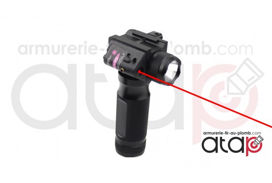 Poignée tactique lampe laser Full métal