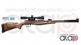 Carabine à plombs Stoeger RX40 4.5 mm 20 J à canon fixe équipée d'une lunette 3-9x40AO