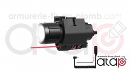 Lampe et laser sur rail picatinny