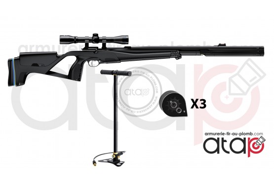 Pack XM1 S4 Suppressor - Carabine à plombs PCP avec pompe et lunette