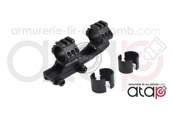 Monobloc médium rail picatinny pour corps de lunette diamètre 30 et 25.4 mm