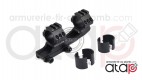 Monobloc médium rail picatinny pour corps de lunette diamètre 30 et 25.4 mm