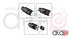 Lampe et laser sur rail picatinny