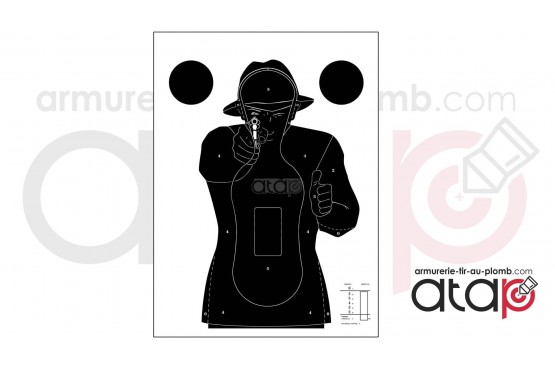 Cible de tir silhouette humaine cible Police