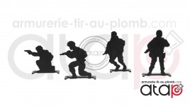 Cibles en métal Soldier Human Target