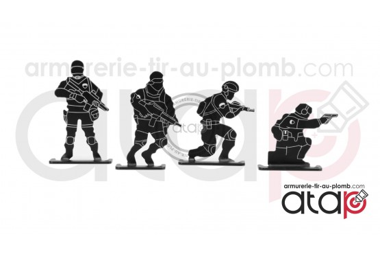 Cibles en métal Soldier Human Target
