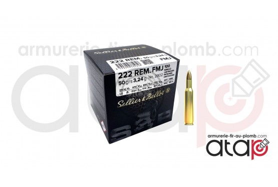 100 Munition 222 Sellier & Bellot FMJ