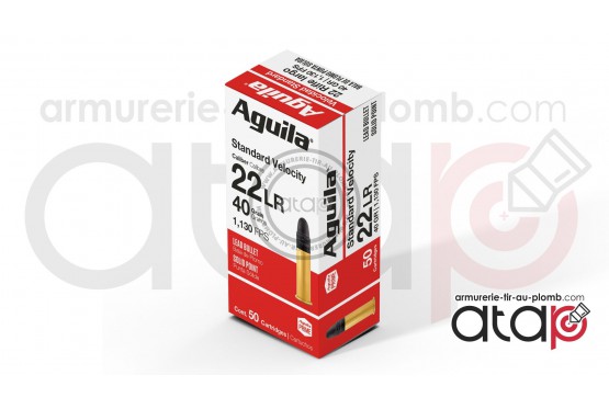 50 cartouches 22 LR Super extra Ogive plombs