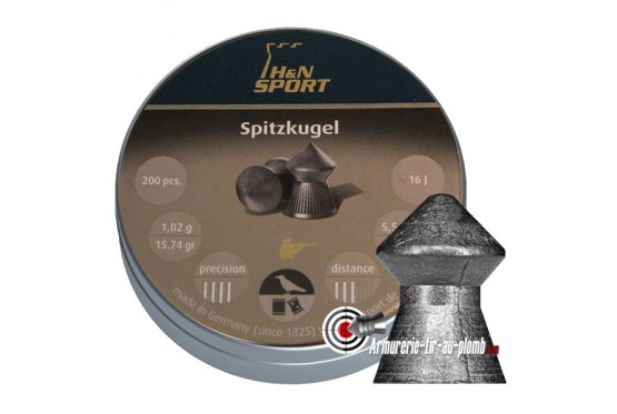 Plombs H&N Spitzkugel - 5.5 mm
